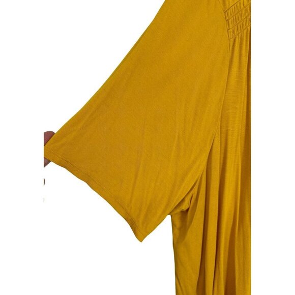 Lane Bryant Ruched-Shoulder Round Neck Swing Tee Size 26/28 - Picture 5 of 7